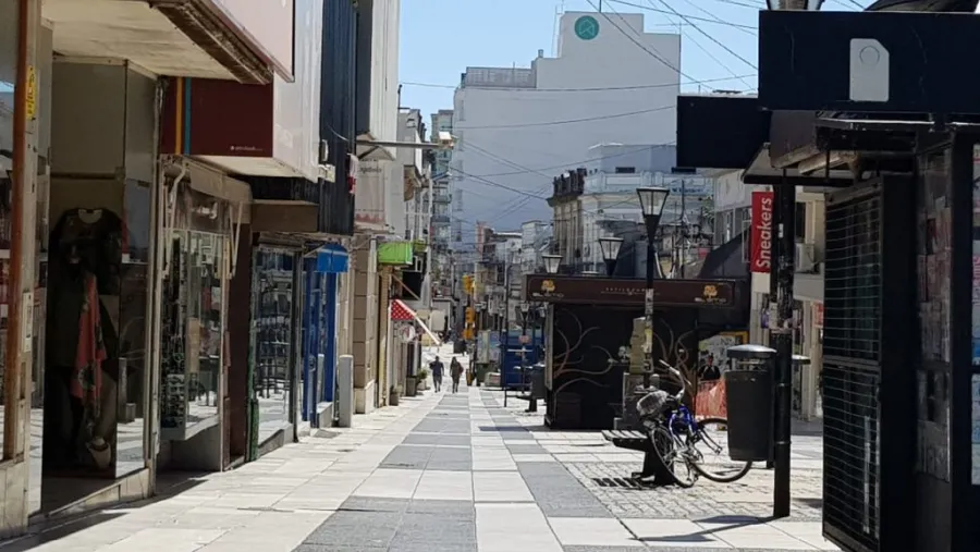 Peatonal San Martín vacía Peatonal San Martín vacía