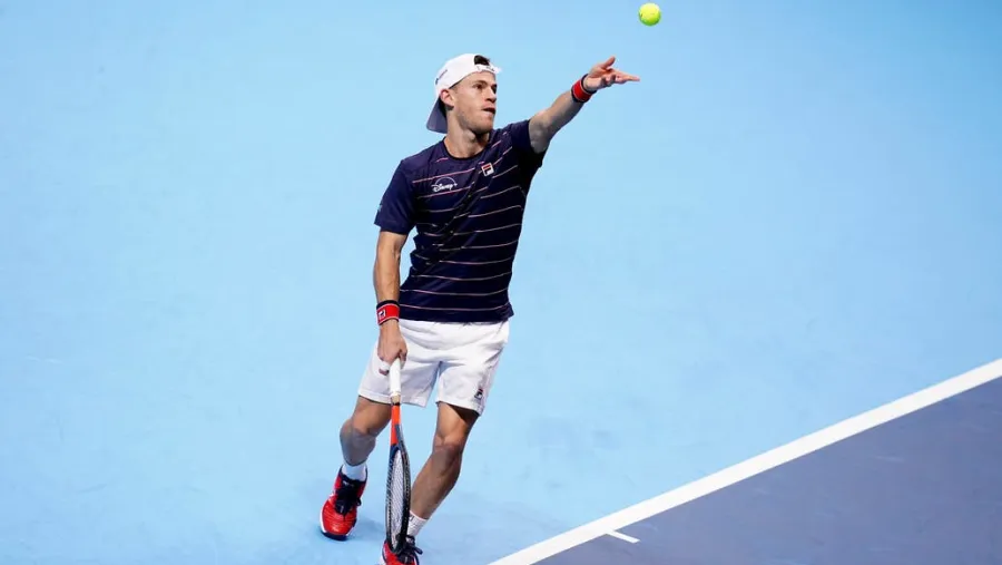 Diego Schwartzman Tenis: Schwartzman debutó en Londres con una derrota contundente ante Djokovic