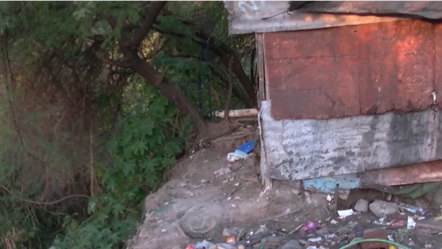 barrio Humito casas en peligro de desmoronamiento barrio Humito casas en peligro de desmoronamiento