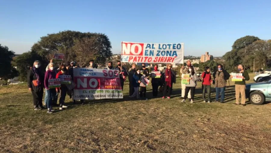protesta loteo Patito Sirirí protesta loteo Patito Sirirí