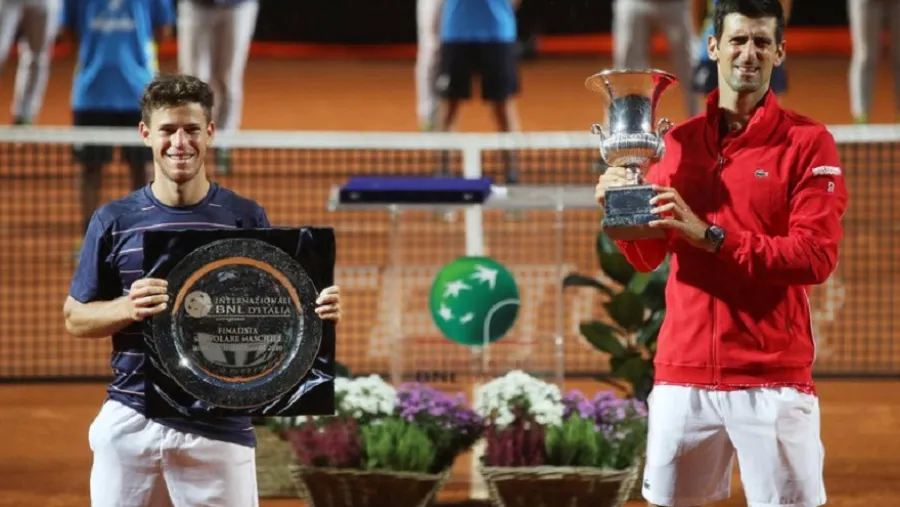 Schwartzman y Djokovic Tenis: Schwartzman cayó con Djokovic y no pudo cerrar con un título su mejor Masters 1000