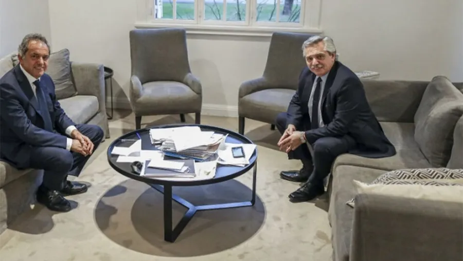 Imagen de archivo de Daniel Scioli y Alberto Fernández. Imagen de archivo de Daniel Scioli y Alberto Fernández.