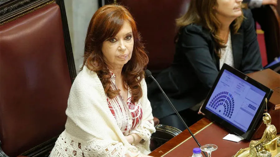 Cristina Kirchner en una de las sesiones que presidió en el Senado. Cristina Kirchner en una de las sesiones que presidió en el Senado.