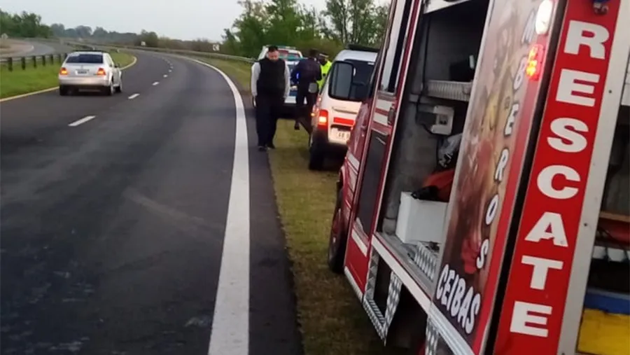 El siniestro vial se produjo en el kilómetro 157 y medio de la RN 12. El siniestro vial se produjo en el kilómetro 157 y medio de la RN 12.