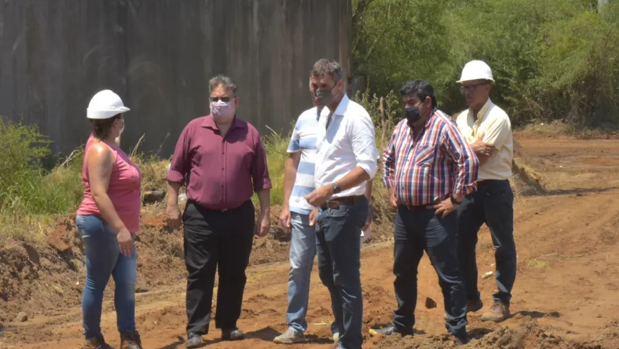 Cresto y Francolini recorrieron obras en marcha en Concordia Cresto y Francolini recorrieron obras en marcha en Concordia