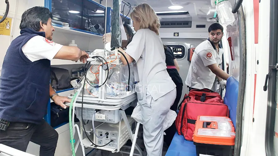 traslado de pacientes al nuevo hospital Iturraspe traslado de pacientes al nuevo hospital Iturraspe
