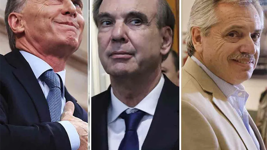 Macri, Pichetto y Fernández. Macri, Pichetto y Fernández.