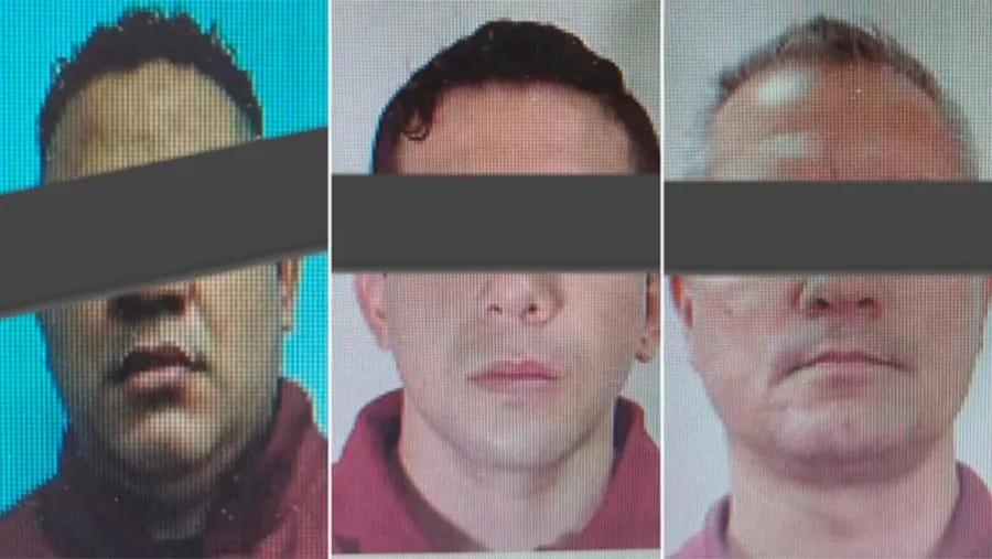 Los tres policías acusados por el crimen. Los tres policías acusados por el crimen.