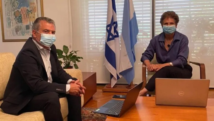 Embajador Sergio Urribarri y su par israelí en Argentina, Galit Ronen Embajador Sergio Urribarri y su par israelí en Argentina, Galit Ronen