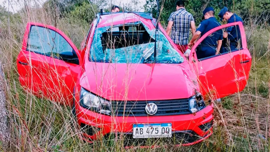 vuelco Autovía Artigas vuelco Autovía Artigas