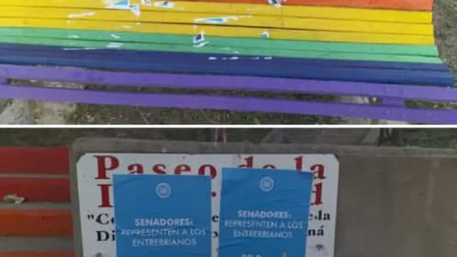 vandalismo "pro vida" en el Paseo de la Diversidad Paraná vandalismo "pro vida" en el Paseo de la Diversidad Paraná