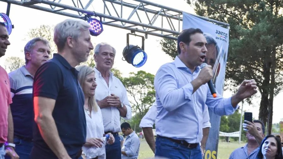 Frigerio con Valdés en La Paz Frigerio con Valdés en La Paz